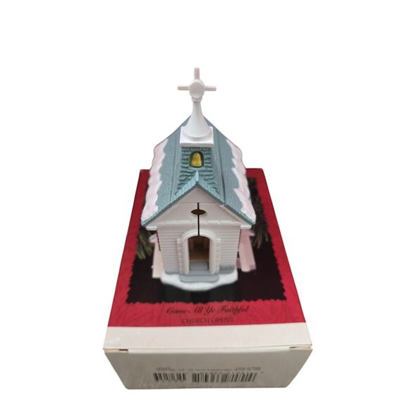 #17 Hallmark Keepsake Ornament Come All Ye Faithful Church Opens 1996 Collectors - Picture 4 of 8